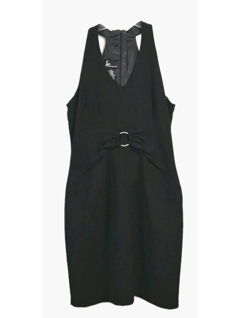 KS Collection Black Party Dress Fully Lined Women's Size 14 EUC